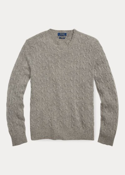 Men's Polo Ralph Lauren Cable-Knit Cashmere Sweater | 964187BUZ